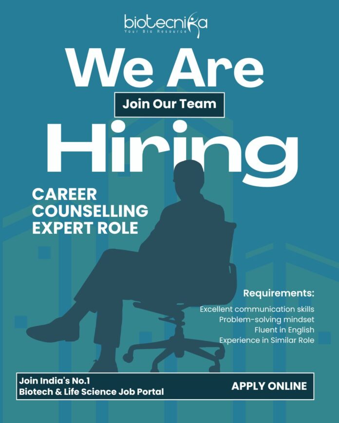 Career Counseling Expert Job in Biotech & Life Science