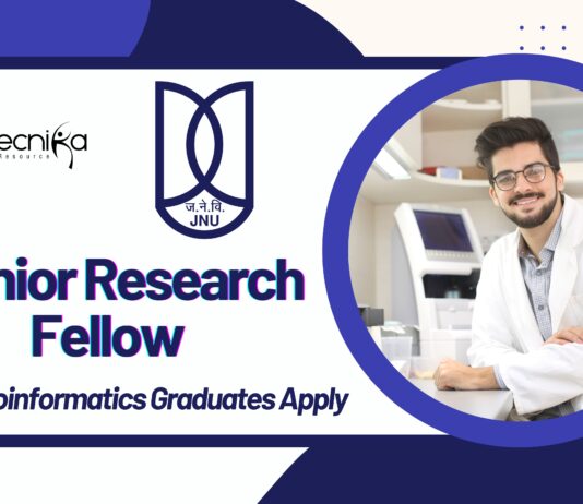 Research Fellow Job Role at JNU | MSc Bioinformatics Graduates Apply 