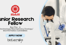 Research Job for Biotech Graduates -  Apply for the Junior Research Fellow Position at IISER Berhampur