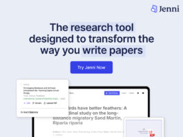 Jenni AI - A writing assistant customised for academic and research writing!