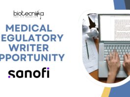 Life Sciences Job Opening in Medical Writing at Sanofi
