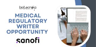 Life Sciences Job Opening in Medical Writing at Sanofi