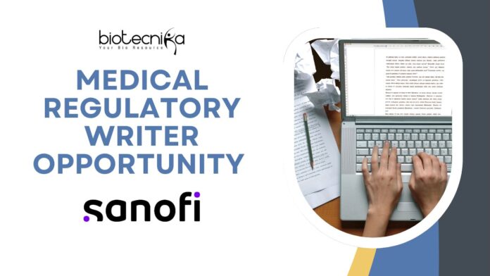 Life Sciences Job Opening in Medical Writing at Sanofi