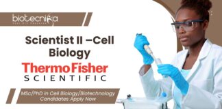 Latest Cell Biology Jobs | Apply Now at Thermo Fisher Scientific for Scientist II Job Role
