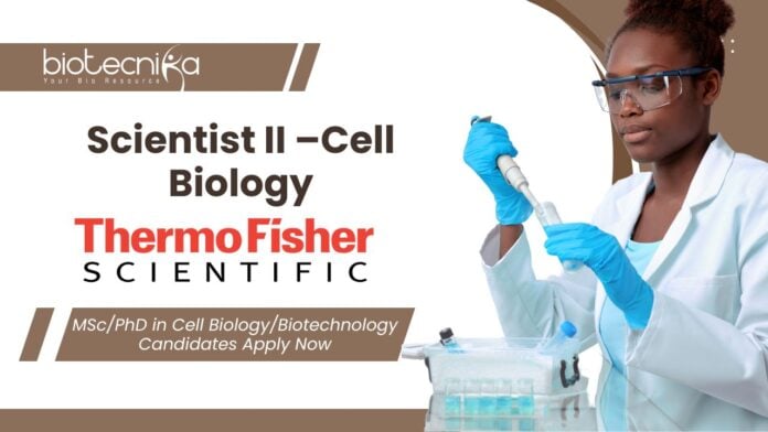 Latest Cell Biology Jobs | Apply Now at Thermo Fisher Scientific for Scientist II Job Role