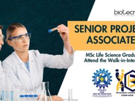Senior Project Associate Job Role at CSIR-IICB |MSc Life Science Graduates Attend the Walk-in-Interview
