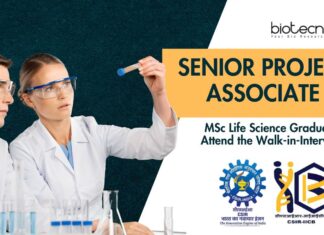 Senior Project Associate Job Role at CSIR-IICB |MSc Life Science Graduates Attend the Walk-in-Interview