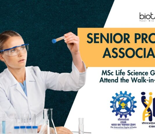 Senior Project Associate Job Role at CSIR-IICB |MSc Life Science Graduates Attend the Walk-in-Interview