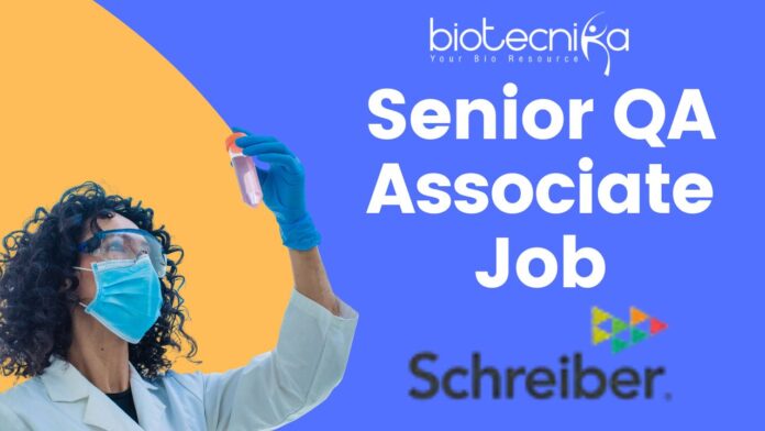 Senior QA Associate Job at Schreiber Foods India - Apply Now!