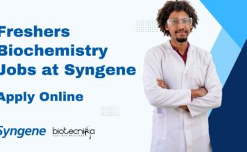 Freshers Biochemistry Jobs at Syngene – Apply Online Freshers Biochemistry Jobs at Syngene
