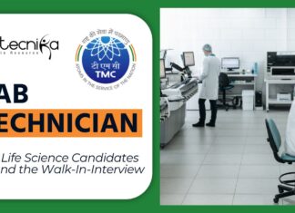 TMC Lab Technician Job – BSc Life Science Candidates Attend the Walk-In-Interview