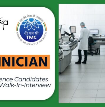 TMC Lab Technician Job – BSc Life Science Candidates Attend the Walk-In-Interview
