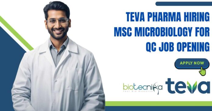 MSc Microbiology Vacancies Latest