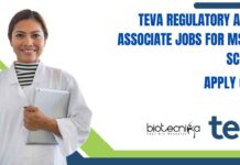 Teva Regulatory Affairs Associate Jobs