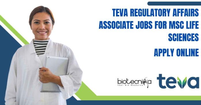 Teva Regulatory Affairs Associate Jobs