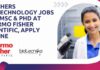 Freshers Biotechnology Jobs For MSc & PhD at Thermo Fisher Scientific, Apply Online Freshers MSc Biotechnology Jobs