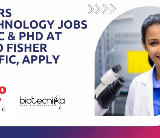 Freshers MSc Biotechnology Jobs