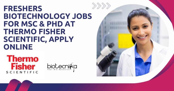 Freshers MSc Biotechnology Jobs