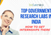 Top Government Research Labs in India & How to Get Internships There