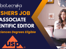 USP Hiring Freshers Scientific Editor Jobs in Hyderabad