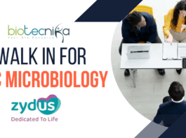 Zydus Baddi Walk-In for QC Microbiology Jobs