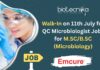 Emcure Pharma Walk-In-Drive Ahmedabad - QC Microbiology Jobs