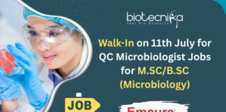 Emcure Pharma Walk-In-Drive Ahmedabad - QC Microbiology Jobs