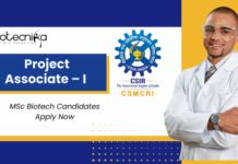 CSMCRI Project Associate – I Job | MSc Biotech Candidates Apply Now