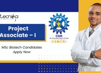 CSMCRI Project Associate – I Job | MSc Biotech Candidates Apply Now