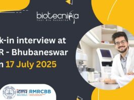 Walk-in interview at ICMR