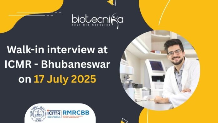 Walk-in interview at ICMR