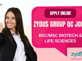 MSc Biotech Job Openings