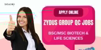 MSc Biotech Job Openings