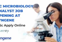 MSc Latest Microbiology Jobs at Syngene
