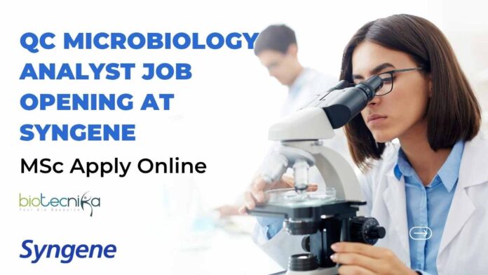 MSc Latest Microbiology Jobs at Syngene
