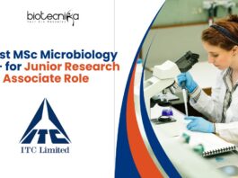 Latest MSc Microbiology Job - for Junior Research Associate Role