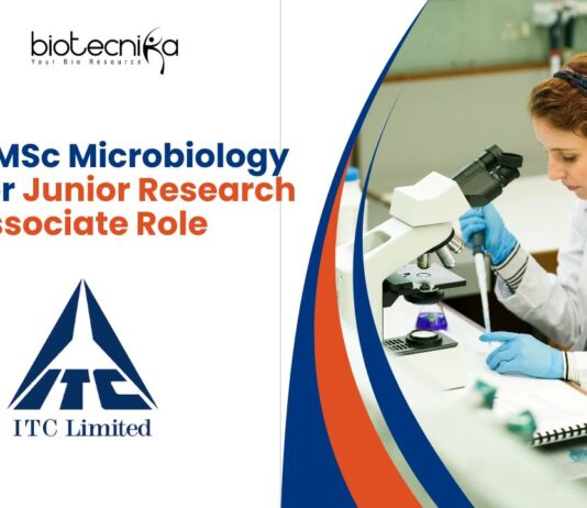 Latest MSc Microbiology Job - for Junior Research Associate Role