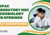 MSc Microbiology Job Openings