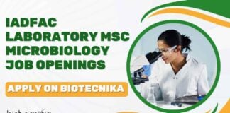MSc Microbiology Job Openings
