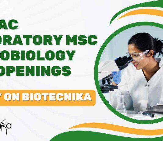 MSc Microbiology Job Openings
