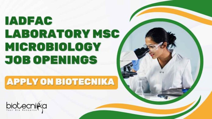MSc Microbiology Job Openings