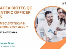 Panacea Biotec QC Scientific Officer Jobs