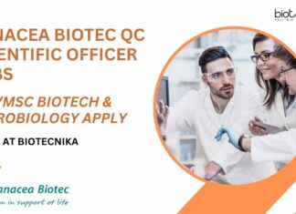 Panacea Biotec QC Scientific Officer Jobs