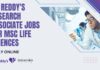 Life Sciences Latest Jobs MSc at Dr Reddy's