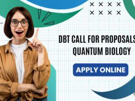 DBT Call For Proposals in Quantum Biology