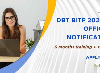 DBT BITP 2025-26 Application Form