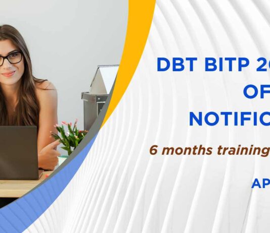 DBT BITP 2025-26 Application Form