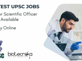 Latest Microbiology Jobs at UPSC
