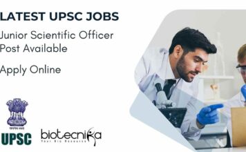 Latest Microbiology Jobs at UPSC