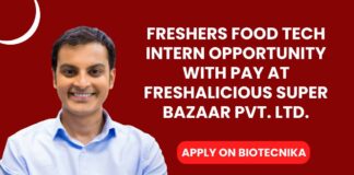 Freshers Food Tech Intern